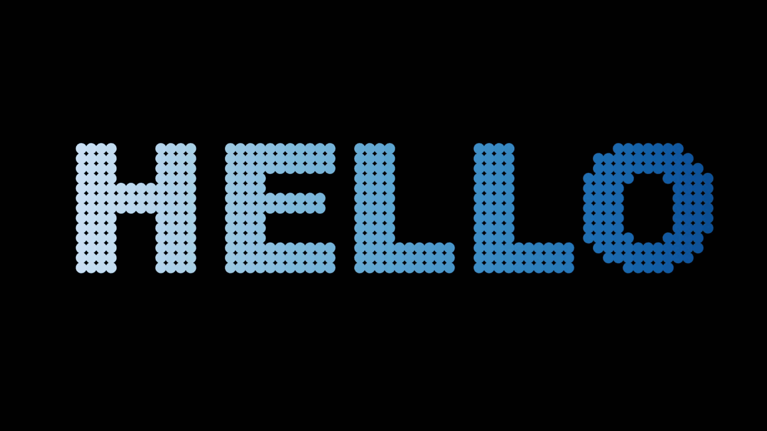 Particle Text Visual