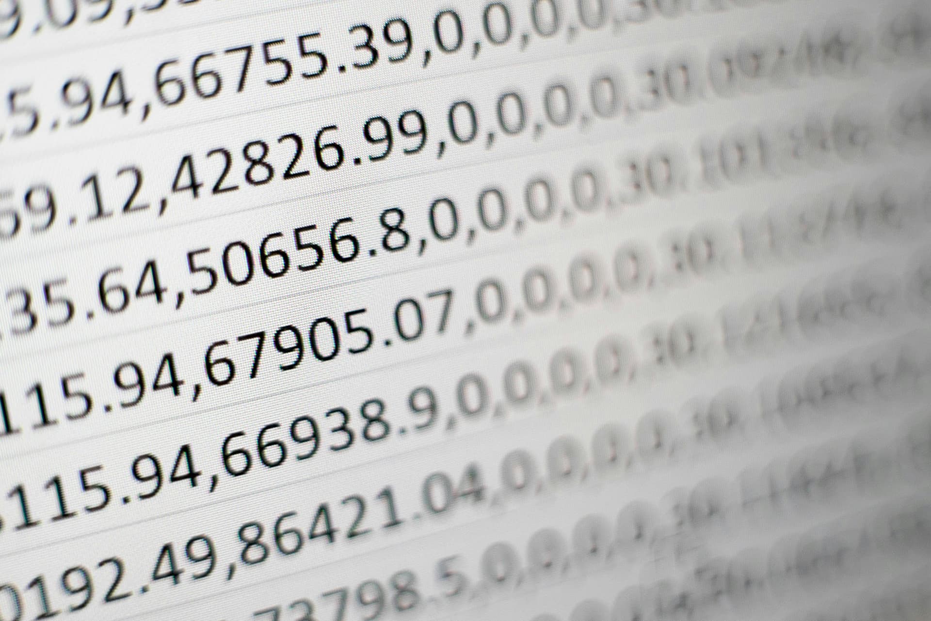A messy Excel spreadsheet with inconsistent data before cleaning